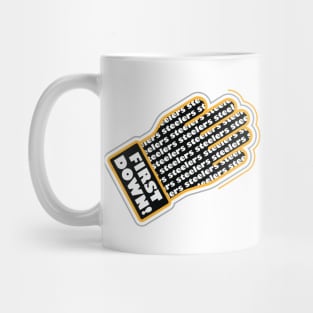 First Down Steelers! Mug